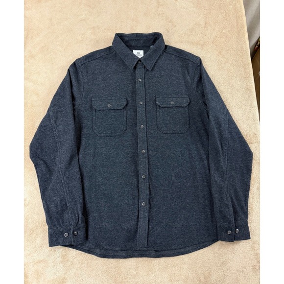 7 Diamonds Other - 7 Diamonds Generation soft flannel shirt jacket Men's Size Medium Blue Grey EUC